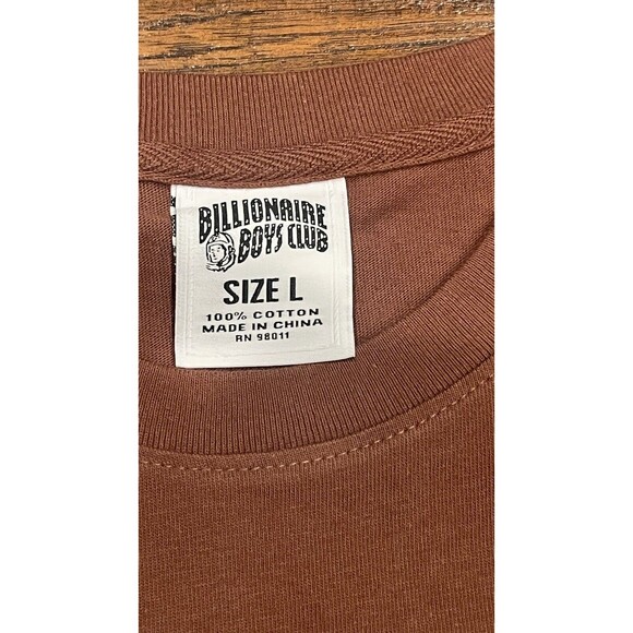 Men's Billionaire Boys Club Astronaut Astro Camo SS Tee Shirt in Brown Size S - Picture 6 of 8